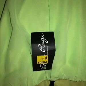 Lime green mini dress